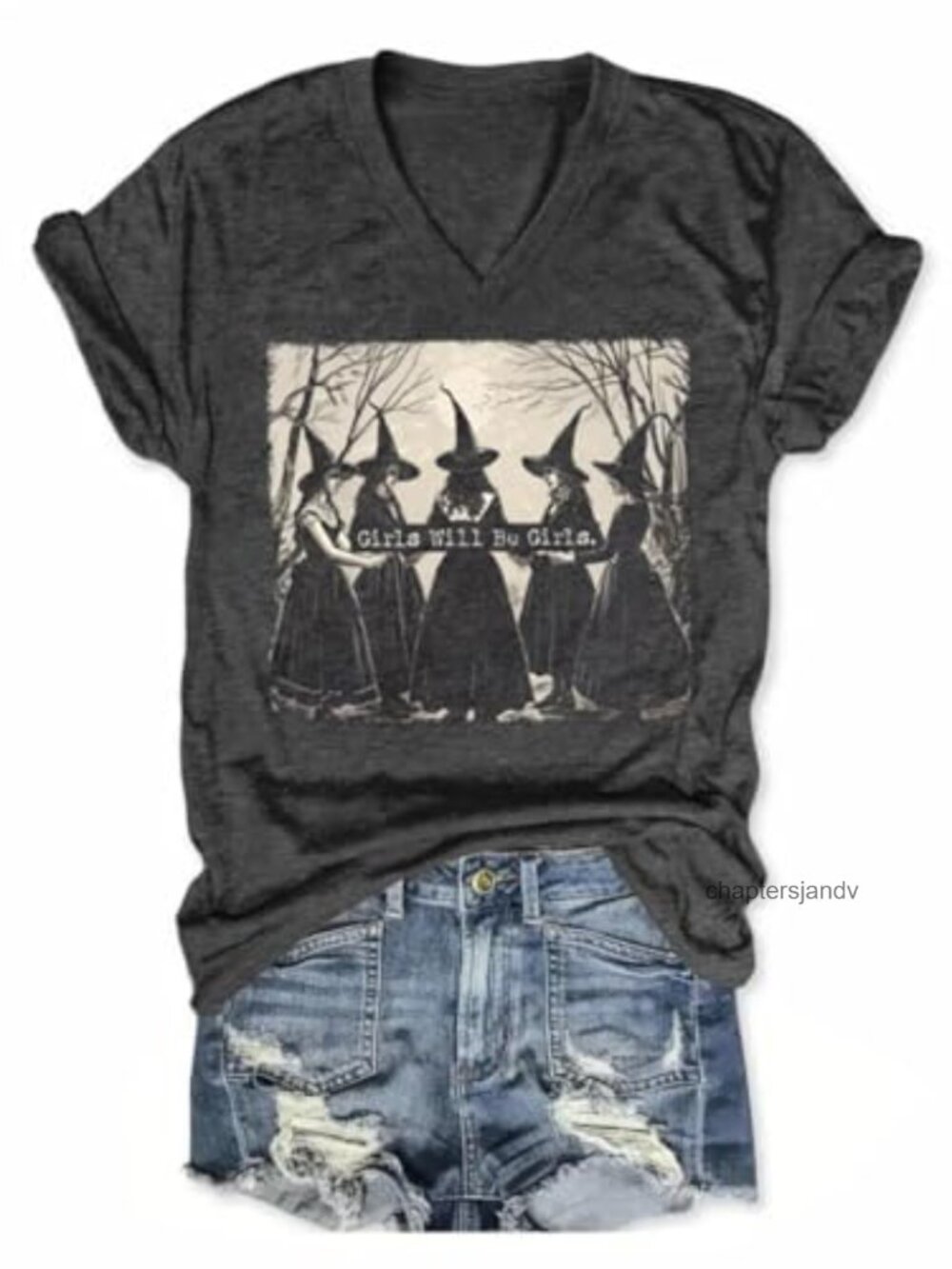 Women's V-Neck Short Sleeve T-Shirt Dragonfly Floral Graphic Tee